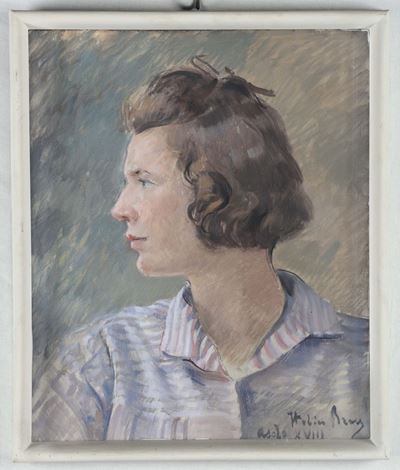 Italico Brass (gorizia 1870 - Venezia 1943)ritratto Femminile