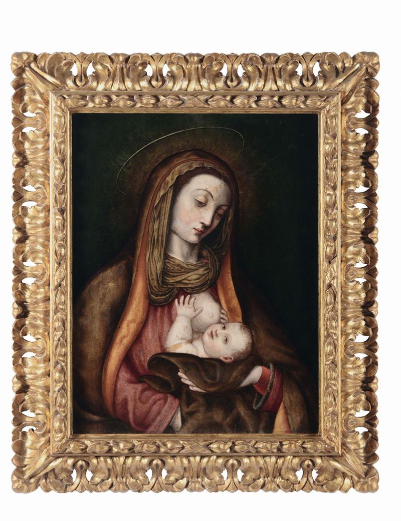 Scuola Italiana del XVII secolo Madonna con Bambino  - Auction Old Masters Paintings - II - Cambi Casa d'Aste