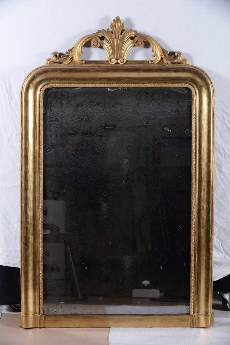 Caminiera in legno dorato, inizio XX secolo  - Auction Time Auction 9-2013 - Cambi Casa d'Aste