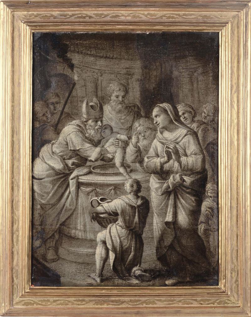 Scuola Emiliana del XVIII secolo Circoncisione  - Asta Dipinti Antichi - II - Cambi Casa d'Aste