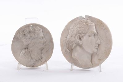 Scultore Italiano del XVIII Secolodue Medaglioni