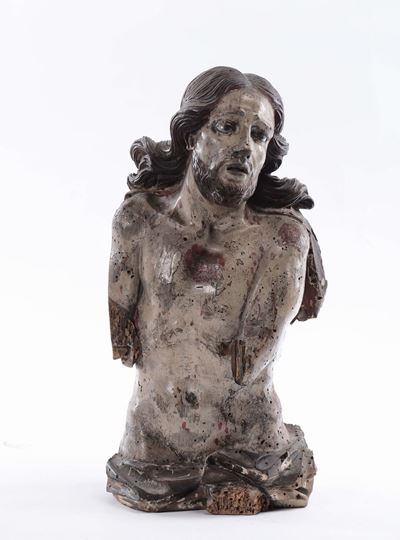 Busto in Legno Raffigurante Cristo, XVIII Secolo