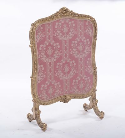 Parafuoco in Legno Dorato, XIX Secolo