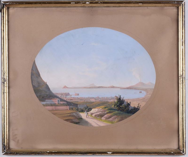 Meurisse Veduta del golfo di Napoli  - Auction Antique and Old Masters - Cambi Casa d'Aste