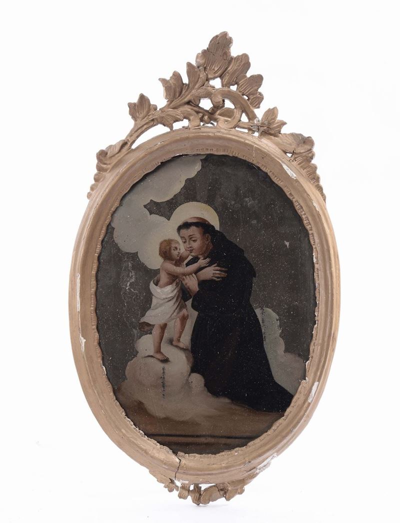 Scuola del XVIII secolo Sant'Antonio  - Asta Arredi e Oggetti d'Arte da Importanti Collezioni Private - Cambi Casa d'Aste