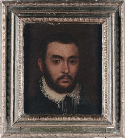 Carletto Carliari (1570-1596), Attribuito Aritratto di Gentiluomo con Colletto Bianco