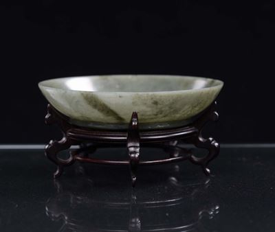 Coppia in Giada Verde, Cina, XIX Secolo