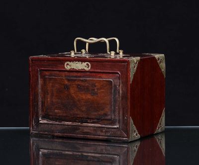 Scatola Gioco Majong in Legno e Avorio