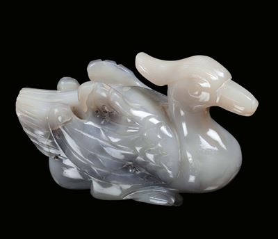 Paperetta in Agata Rosa, Cina XX Secolo