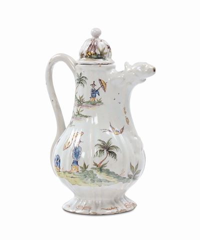 Caffettiera di Maiolica, Emilia XVIII Secolo