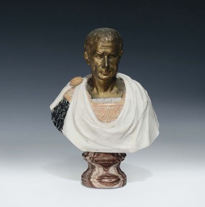 Italia XIX-XX Secolobusto di Imperatore (giulio Cesare?)