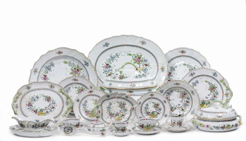 Servizio piatti da dodici in porcellana Herend  - Auction Furnishings and Works of Art from Important Private Collections - Cambi Casa d'Aste