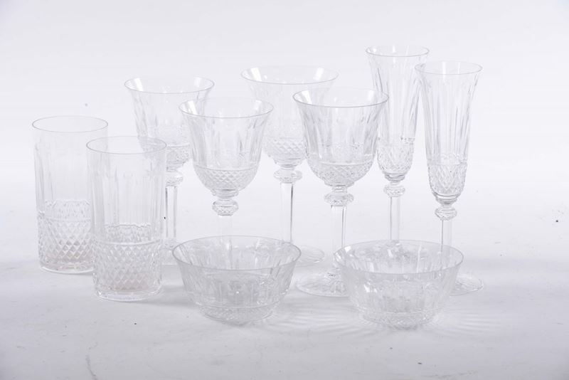 Servizio bicchieri in cristallo Saint Louis  - Asta Arredi e Oggetti d'Arte da Importanti Collezioni Private - Cambi Casa d'Aste