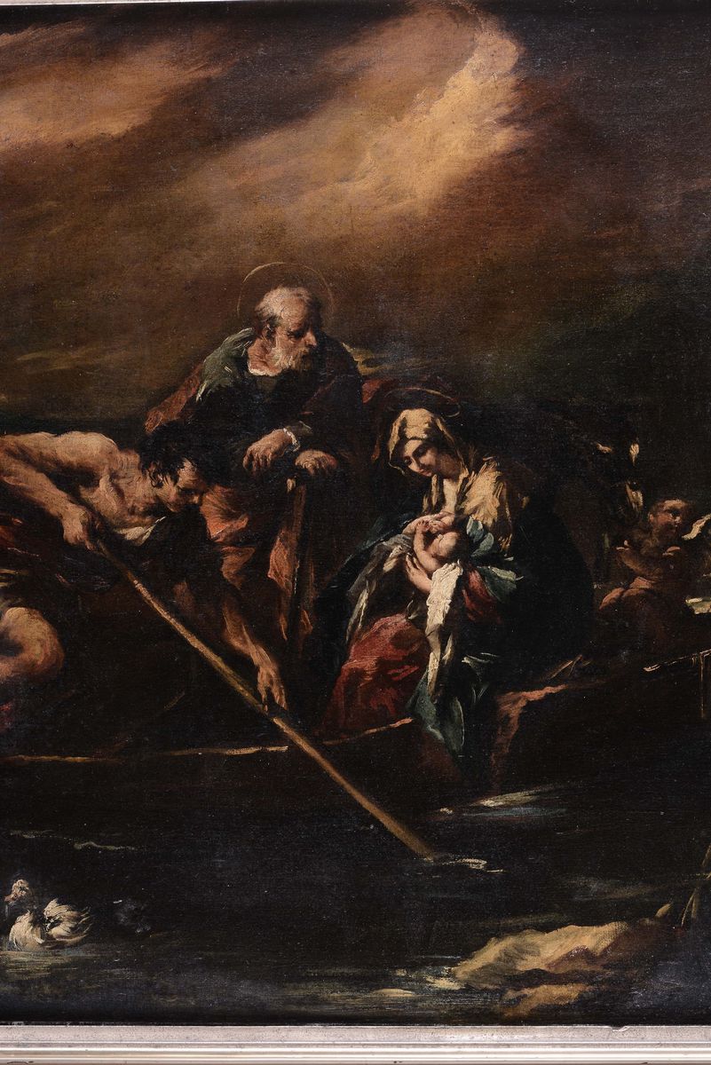 Giovanni Antonio Guardi (vienna 1698/99 - Venezia 1760)fuga in Egitto