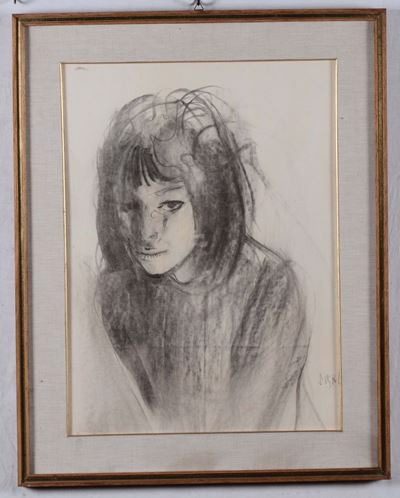 Alberto Sughi (1928), Attribuito Aritratto Femminile