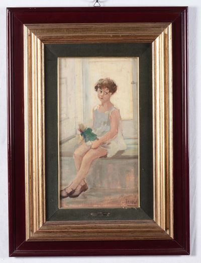 Francesco Irolli (1860-1940), Attribuito Afanciulla