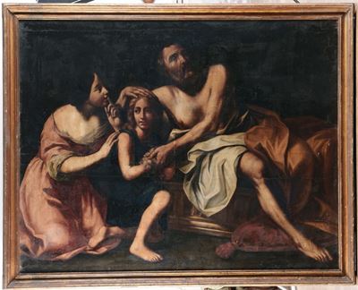 Carlo Cignani (bologna 1628 - Forlì 1719), Ambito Diisacco Benedice Giacobbe