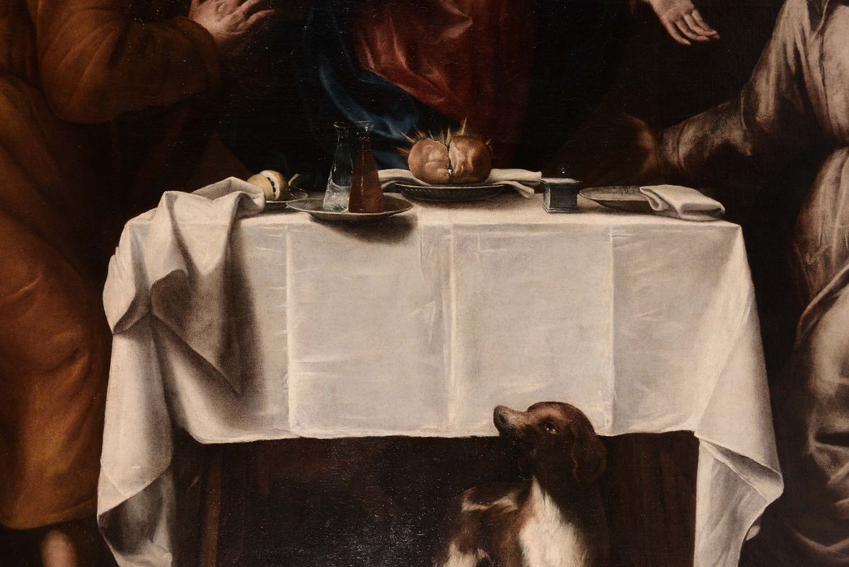Giovan Battista Casoni (lerici, 1610-genova, 1686)gesù in Emmaus
