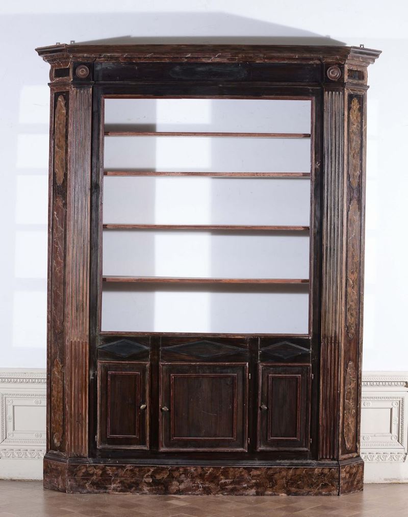 Libreria in legno laccato  - Auction Furnishings and Works of Art from Important Private Collections - Cambi Casa d'Aste