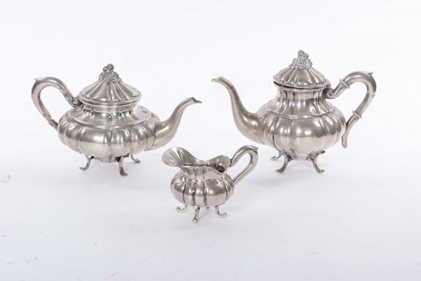 Servizio da tè e caffè in argento