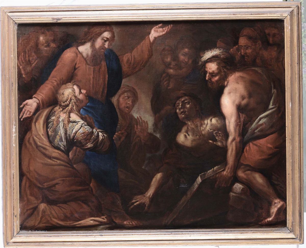 Francesco Rosa (1625/38 - 1687)resurrezione di Lazzaro