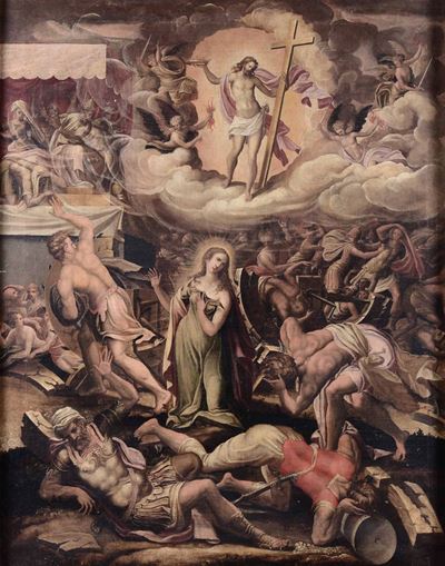 Scuola Romana del XVI Secolomartirio di Santa Caterina