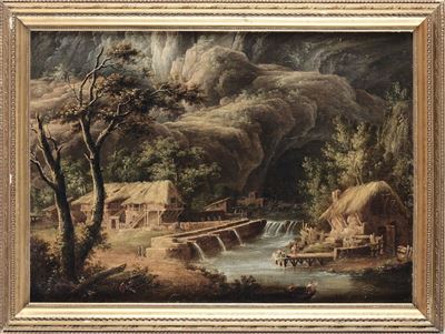 Francesco Foschi (ancona 1710 - Roma 1780), Attribuito Ascena di Genere con Figure