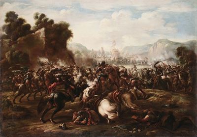 Jacques Curtois Detto il Borgognone (saint - Hyppolite 1621 - Roma 1676), Scuola Dibattaglie