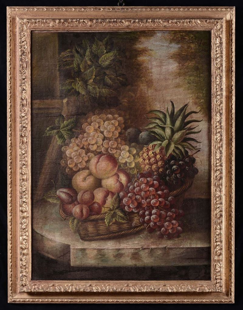 Anonimo del XX secolo Natura morta  - Asta Arredi e Oggetti d'Arte da Importanti Collezioni Private - Cambi Casa d'Aste