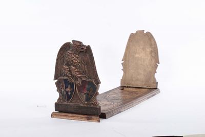 Fermalibri Intagliato con Stemmi, Firenze XIX Secolo