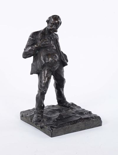Bronzo Raffigurante Goldoni, Inizi XX Secolo