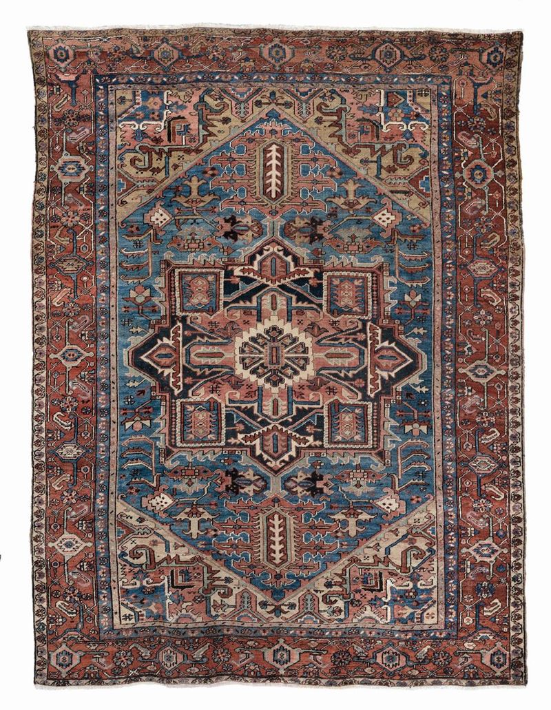Tappeto nord ovest Persia Heritz, fine XIX inizio XX secolo  - Auction Ancient Carpets - Cambi Casa d'Aste