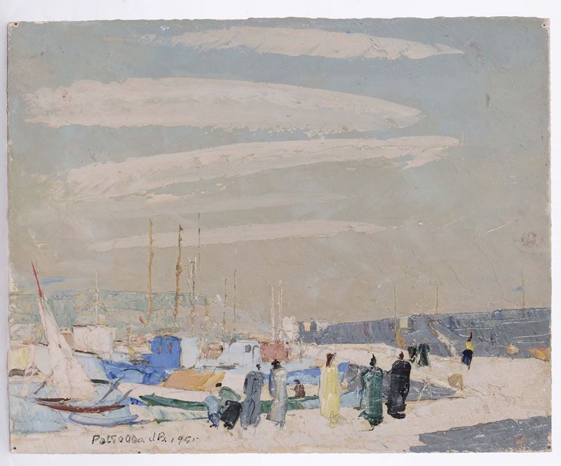 Petrella da Bologna Porto di Sanremo, 1951  - Auction Furnishings and Works of Art from Important Private Collections - Cambi Casa d'Aste