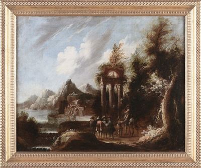 Vittorio Amedeo Cignaroli (torino 1730-1800), Attribuito Apaesaggi