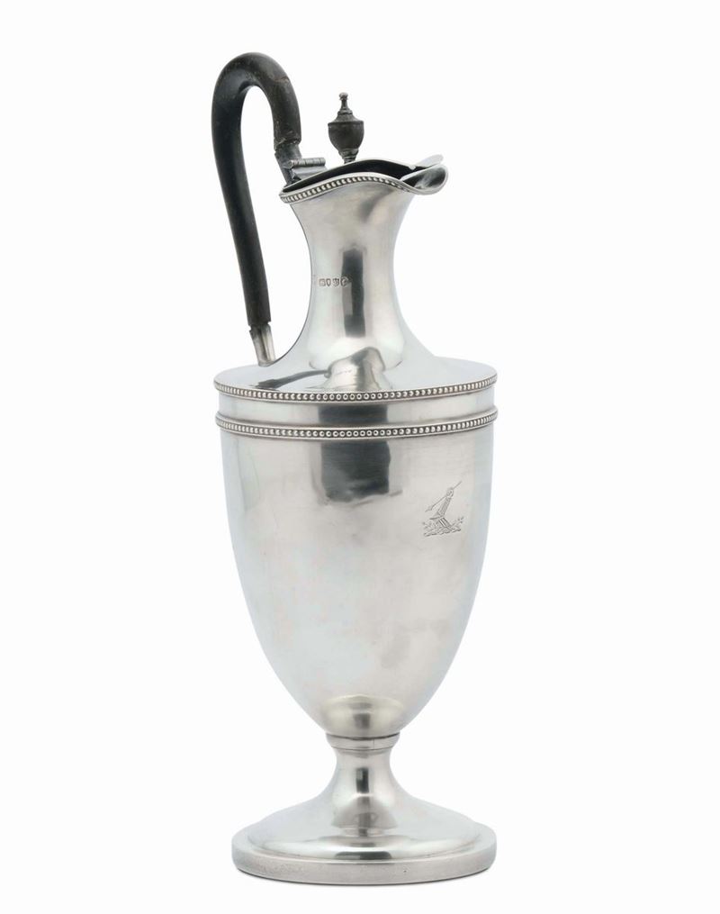 Versatoio in argento a corpo piriforme, Inghilterra XIX secolo  - Auction Silvers and Jewels - Cambi Casa d'Aste