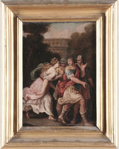 Scuola Italiana del XVIII Secoloscena Allegorica con Architetture