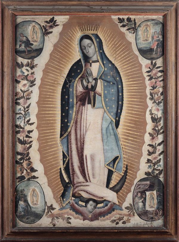 El Mudo Arellano (XVII-XVIII) Madonna di guadalupe