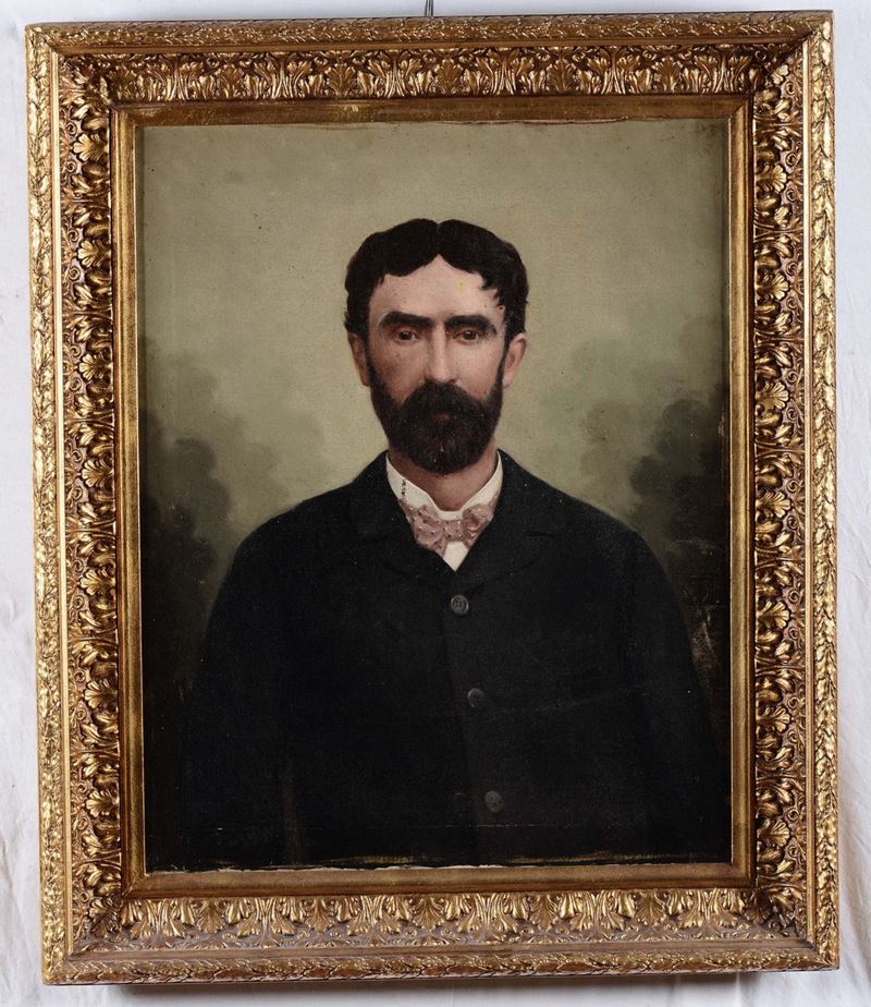 Anonimo del XIX secolo Signore con barba  - Asta Arredi e Oggetti d'Arte da Importanti Collezioni Private - Cambi Casa d'Aste