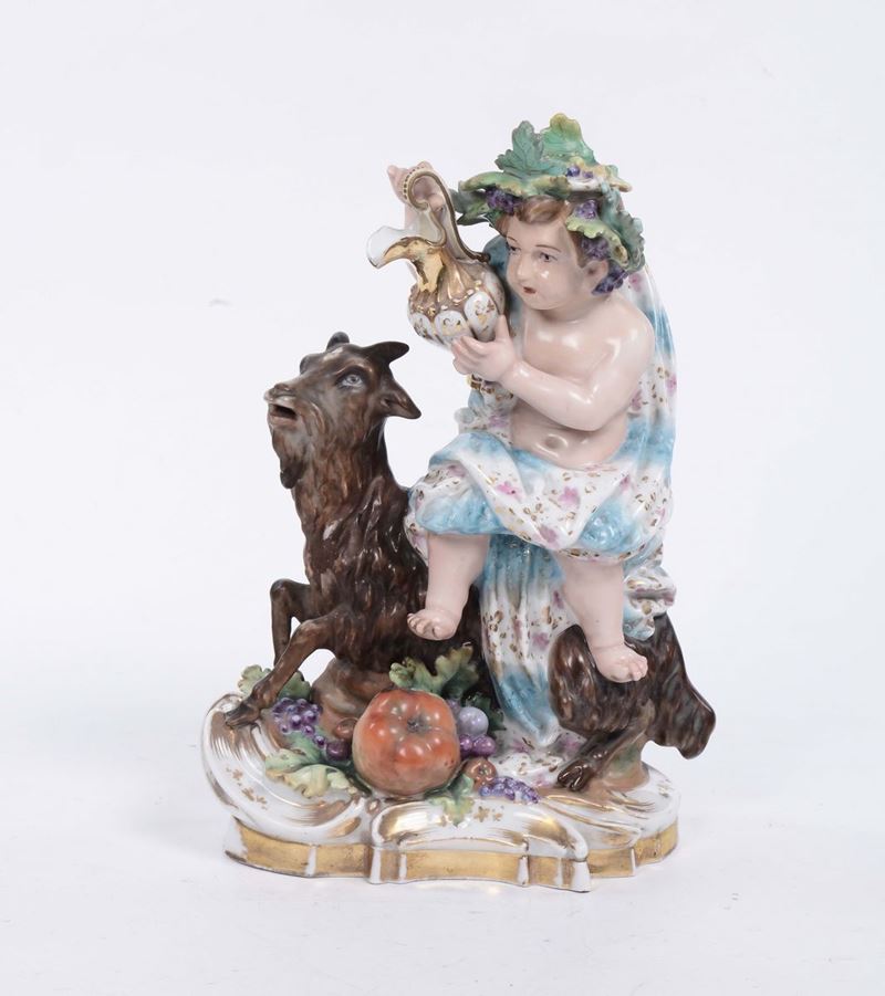 Vielleuse in porcellana a foggia di Bacco  - Asta Arredi e Oggetti d'Arte da Importanti Collezioni Private - Cambi Casa d'Aste