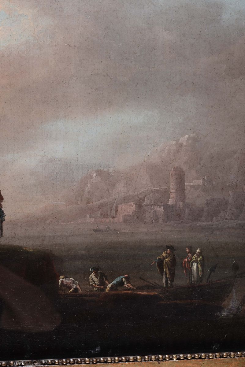 Francesco Fidanza (roma 1747 - Milano 1819)paesaggio con Figure