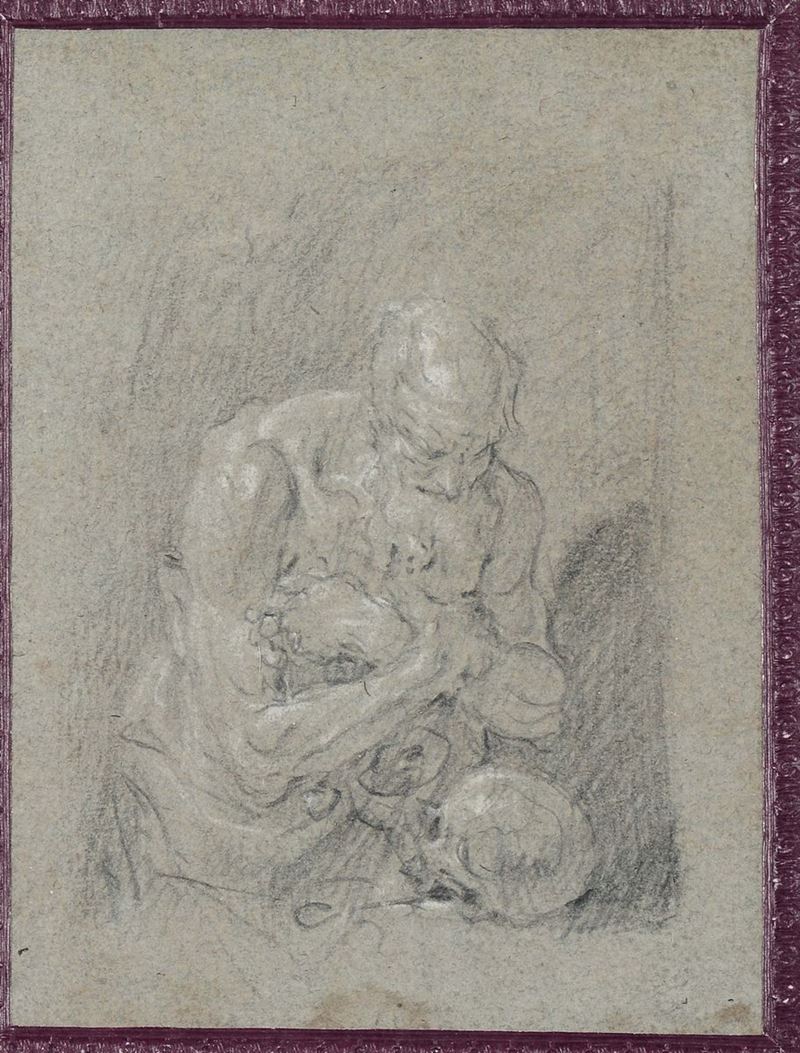 Sebastiano Ricci (Belluno 1659 - Venezia 1734) San Gerolamo  - Auction Fine Drawings - I - Cambi Casa d'Aste