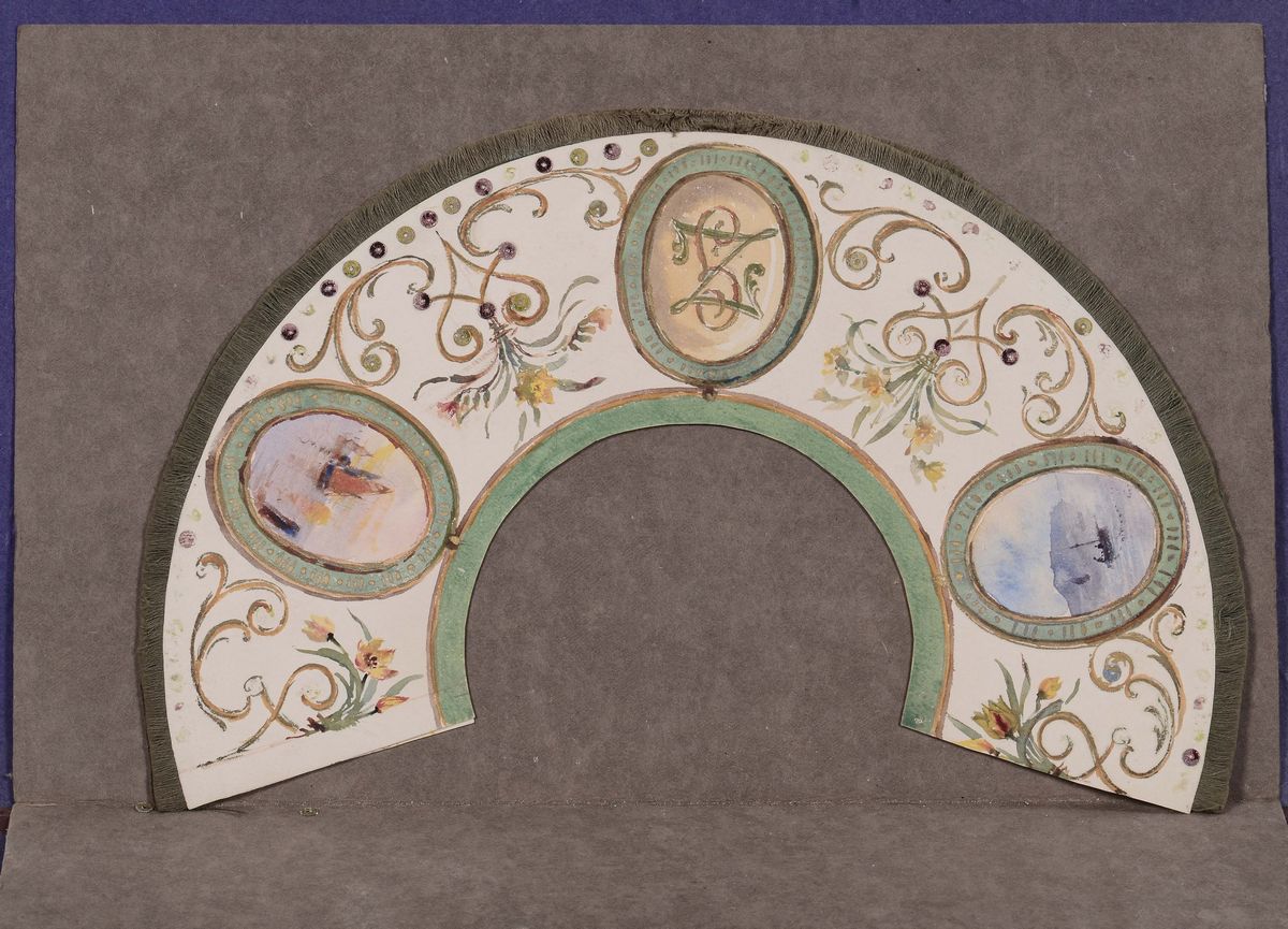 Due Disegni del XIX Secolo e uno Studio per Ventaglio
