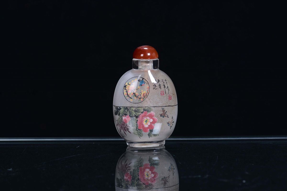 Snuff Bottle in Vetro