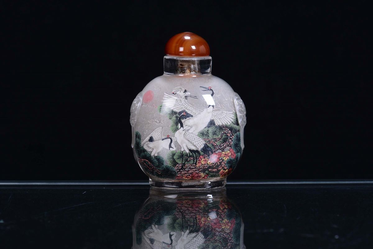 Snuff Bottle in Vetro