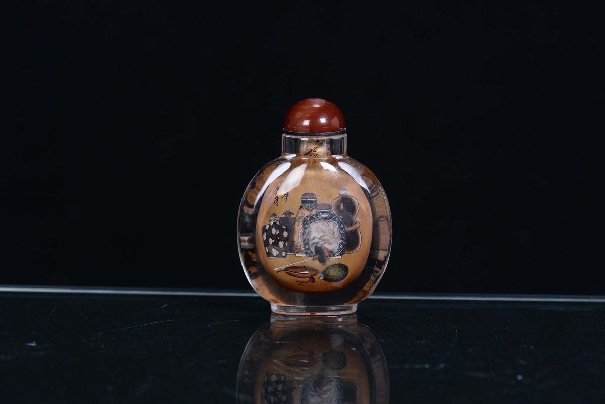 Snuff Bottle in Vetro