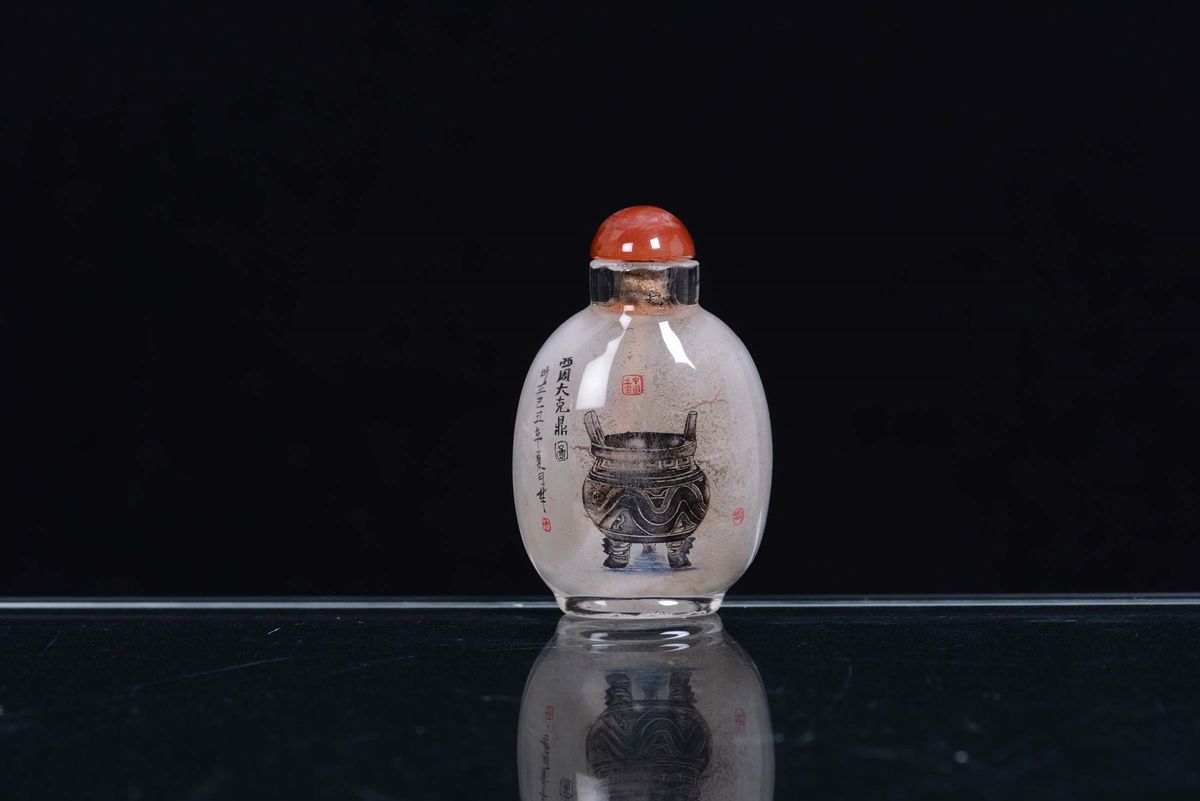 Snuff Bottle in Vetro