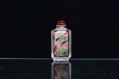 Snuff Bottle in Vetro,