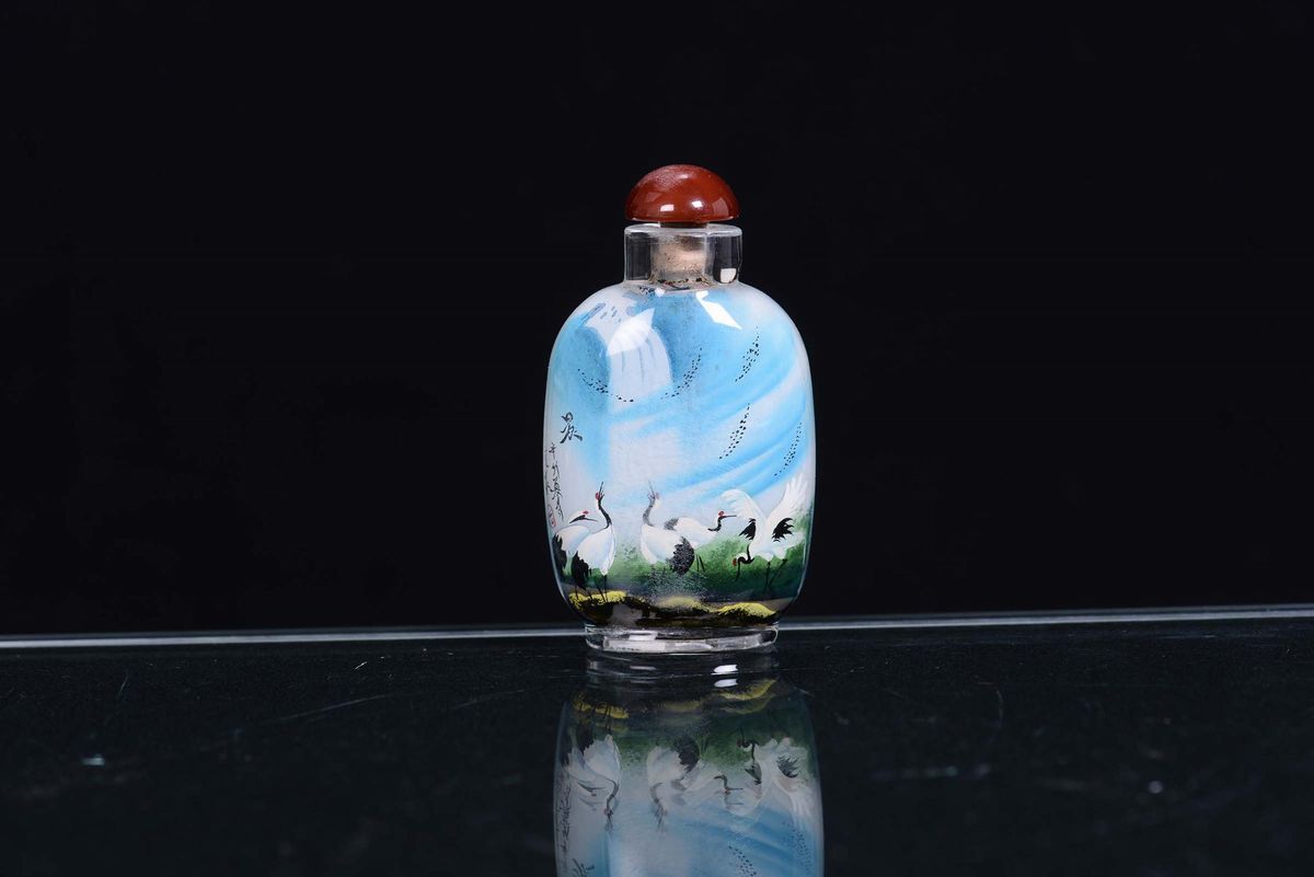 Snuff Bottle in Vetro