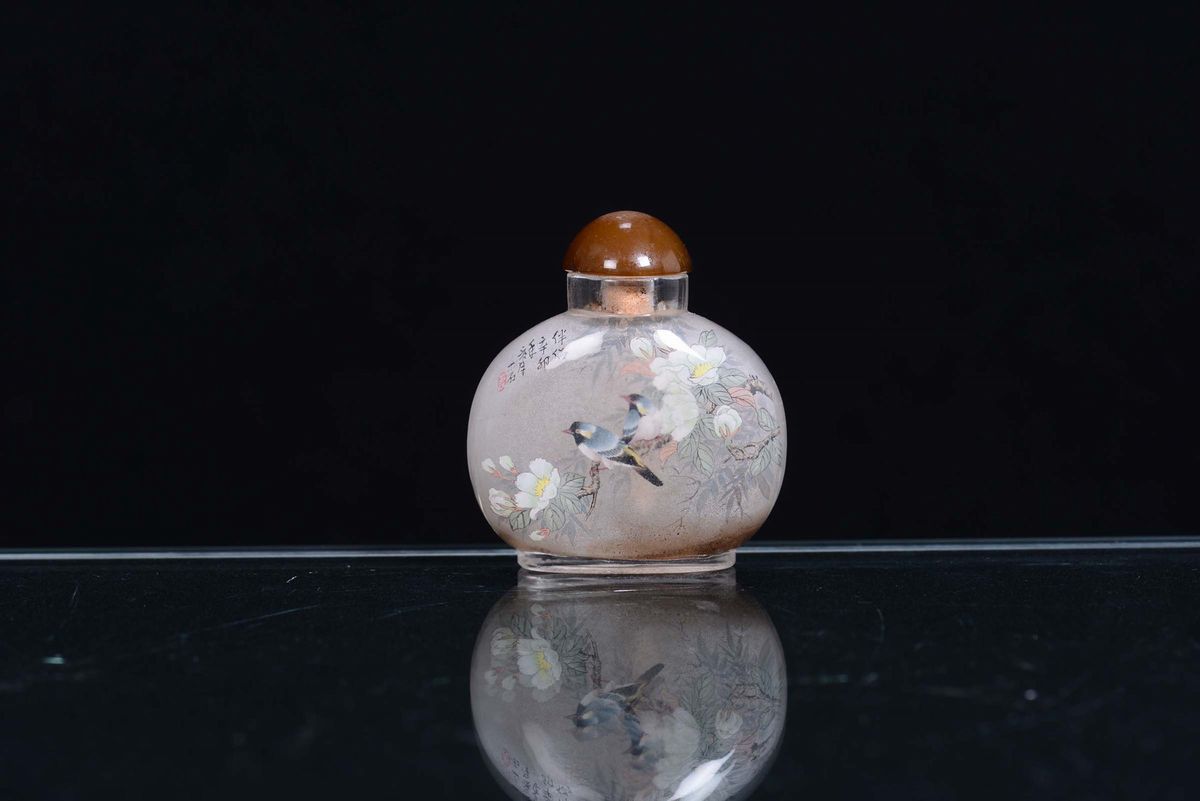 Snuff Bottle in Vetro