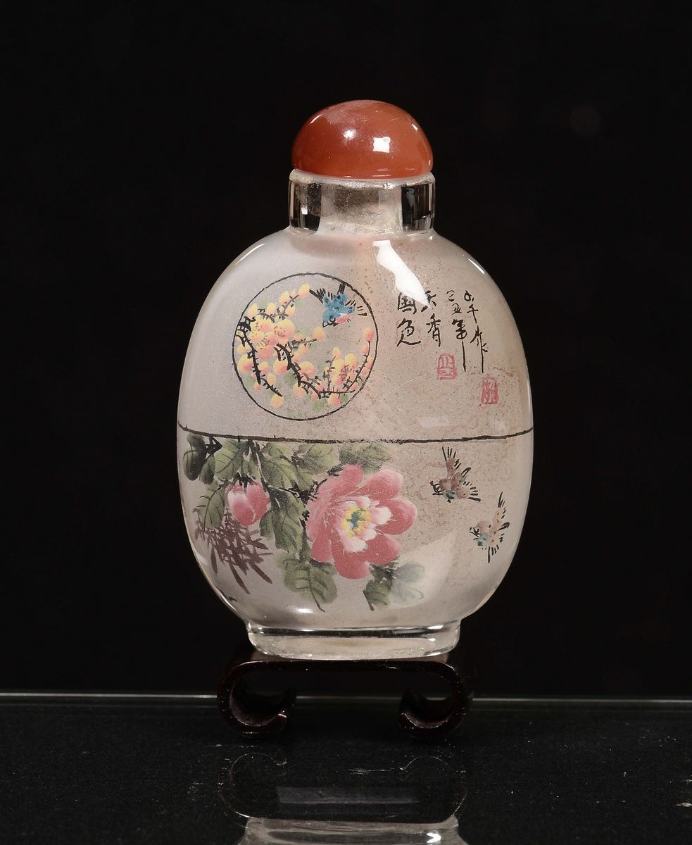 Snuff Bottle in Vetro